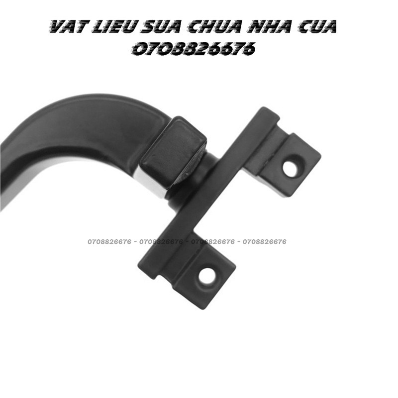 Tay Gạt Cửa Nhôm - 814 -  Có Chân - Không Chân - Màu trắng/đen cao cấp