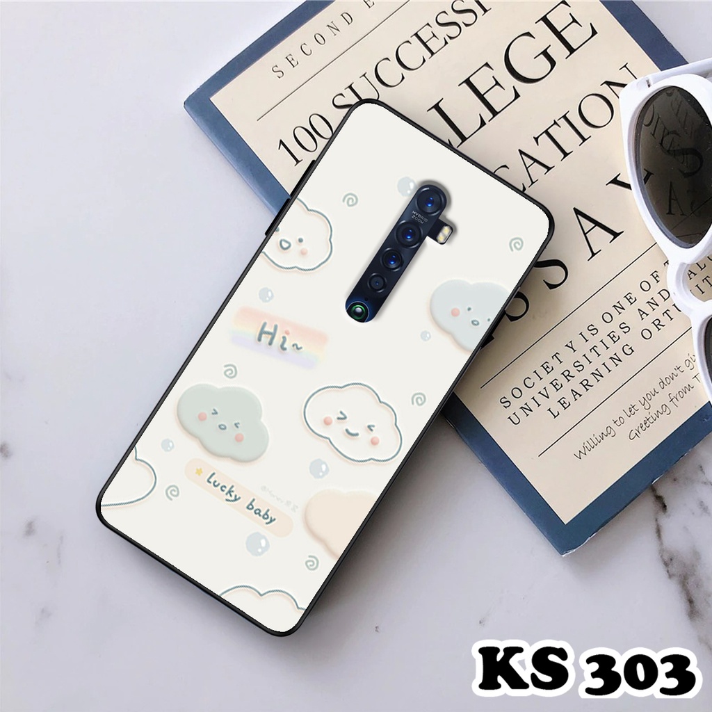 Ốp Lưng Oppo Reno 2 - Reno 2F - Reno 2Z - Ốp Oppo in hình Gấu&amp;Thỏ siêu xinh - Lưng nhám viền TPU