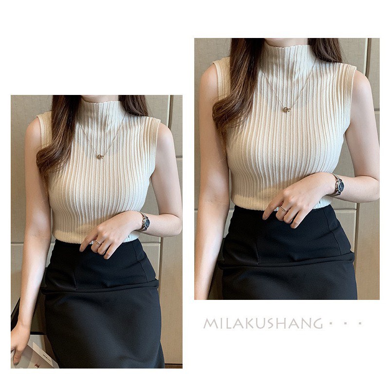 Áo len ba lỗ cổ 3 phân hàng quảng châu siêu đẹp