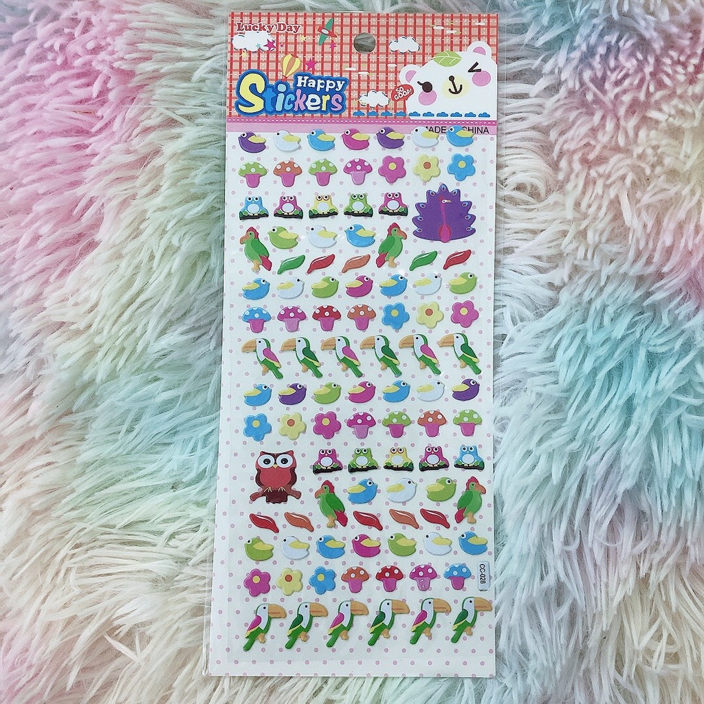 Sticker 3D, sticker cho doll, hình dán búp bê dễ thương