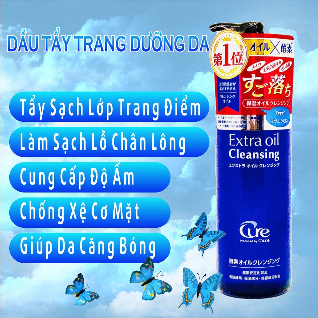 Dầu Tẩy Trang Dưỡng Ẩm Cure Extra Oil Cleansing 200mL