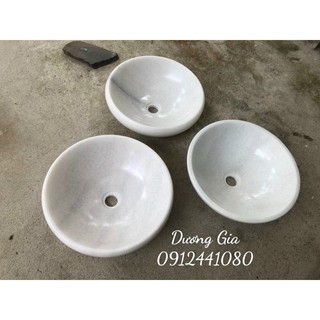 Lavabo đá tự nhiên trắng muối ( chỉ lavabo)