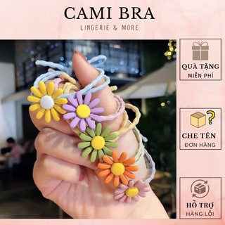 Dây Cột Tóc Hoa Cúc Nhiều Màu Sắc Phong Cách Hàn Quốc Siêu Dễ Thương C15