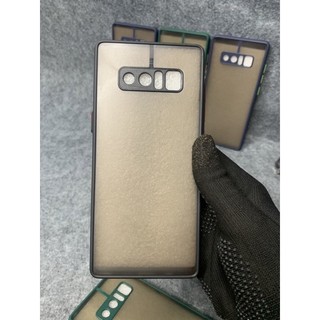 Ốp lưng lưng nhám viền màu cho Samsung Note 8