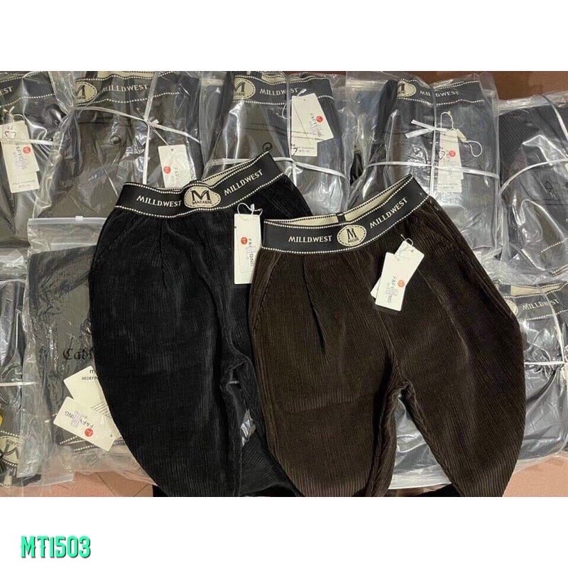 Quần Nhung Nữ ,quần nhung dáng baggy, quần baggy nữ , quần nữ , quần nhung cạp chun _HÀNG ĐẸP CHẤT NHUNG KÉP DÀY DẶN