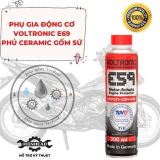 Phụ gia dầu nhớt VOLTRONIC E59 phủ Ceramic gốm sứ bảo vệ động cơ 300ml - chiếc lẻ