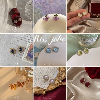 ✨ Miss Jolie✨Bông Tai Dạng Kẹp Bằng Bạc S925 / Khay Kẹp Tai Đính Ngọc Trai Nhiều Kiểu Dáng Cổ Điển Dành Cho Bạn Nữ