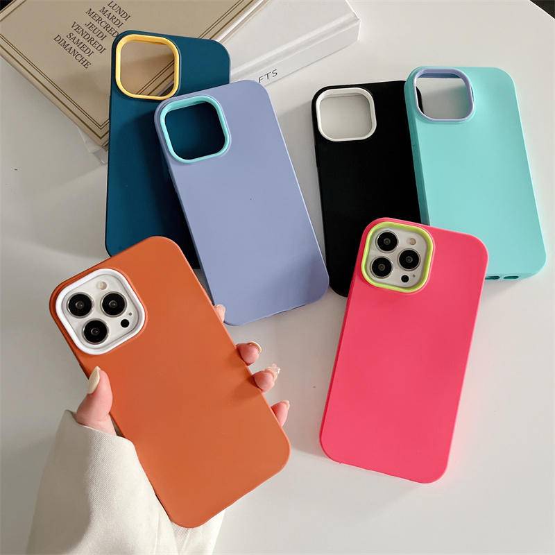 Ốp Điện Thoại Silicone Chống Sốc 3 Trong 1 Cho iPhone 14 13 12 11 Pro MAX Plus X XS MAX XR 7 8 6 6S Plus SE 2022 2020