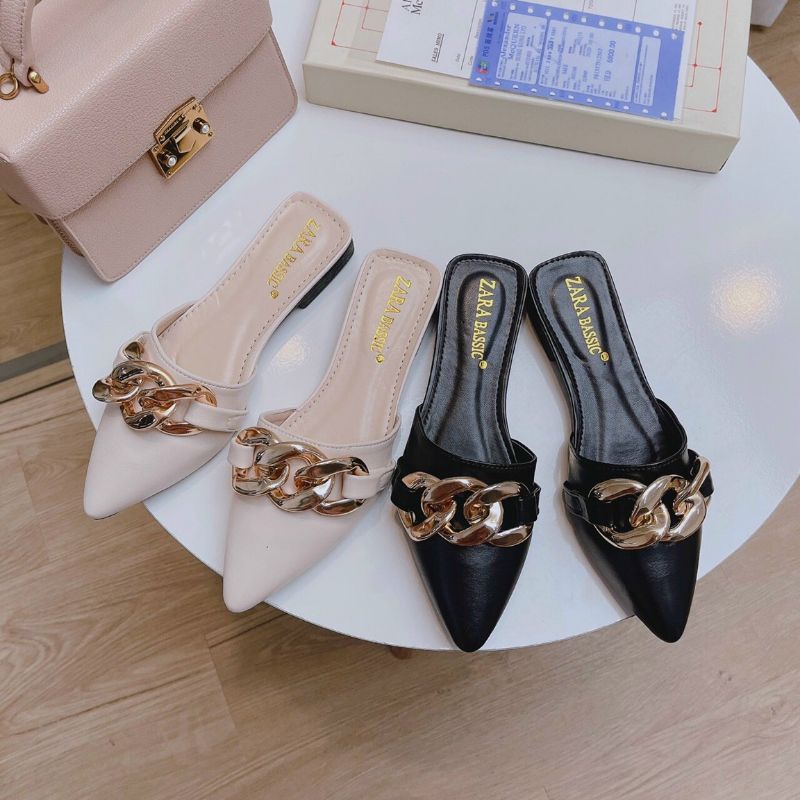 Giày sục nơ xích mang chân bao đẹp có big size từ 35 đến 42