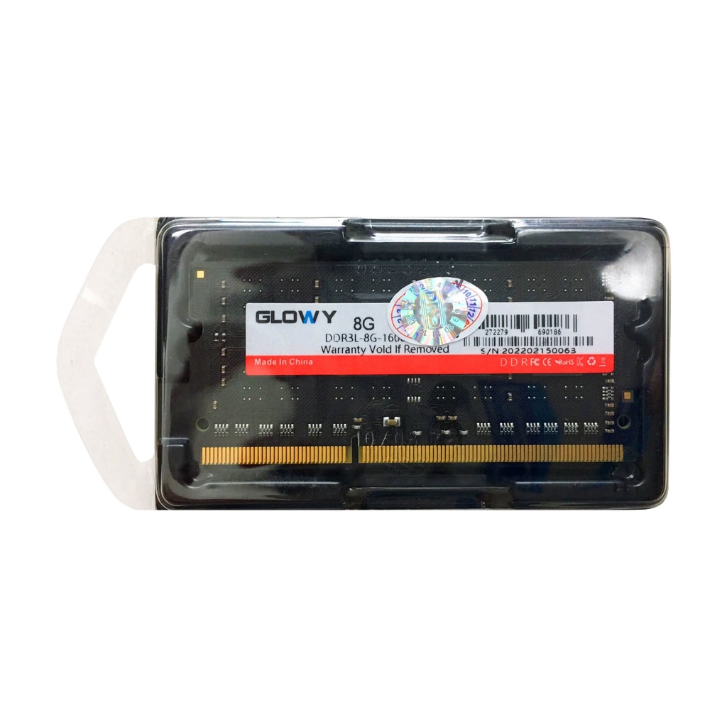 Ram Laptop 8GB bus 1600 PC3L GLOWY , Bảo Hành 3 Năm 1 Đổi 1