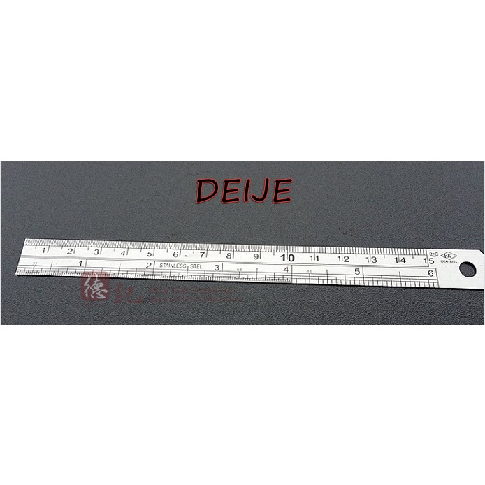 Thước lá 15cm, thước thép không gỉ 15cm / 6inch, thước 2 mặt hãng EK Endo Keiki