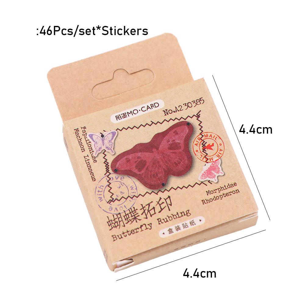 Lloyd Nhãn Dán Trang Trí Sổ Tay Hình Bướm Màu Đỏ Dùng Làm Quà Tặng Trường Học