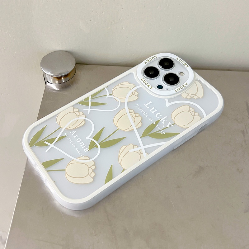 Ốp Điện Thoại Hình Hoa Tulip Hoạt Hình Cho iphone6 / 6splus / 7 / 7plus / 8 / 8plus / x / xs / 11 / 12 / 13 / 14 / pro / max / plus / promax