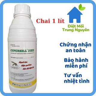 Cyperkill 25ec chai 1 lít diệt muỗi