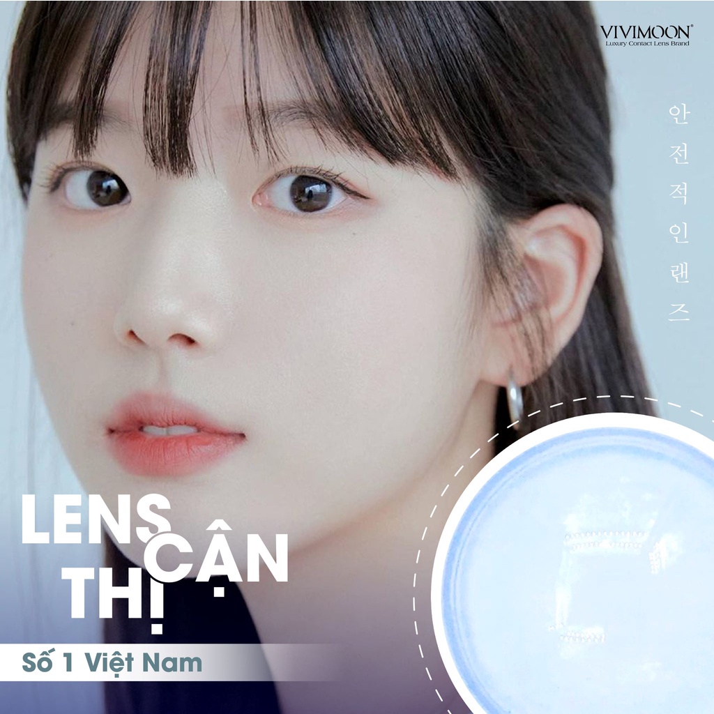 10 mẫu kính áp tròng VIVIMOON LENS cận tự nhiên cho mắt thở