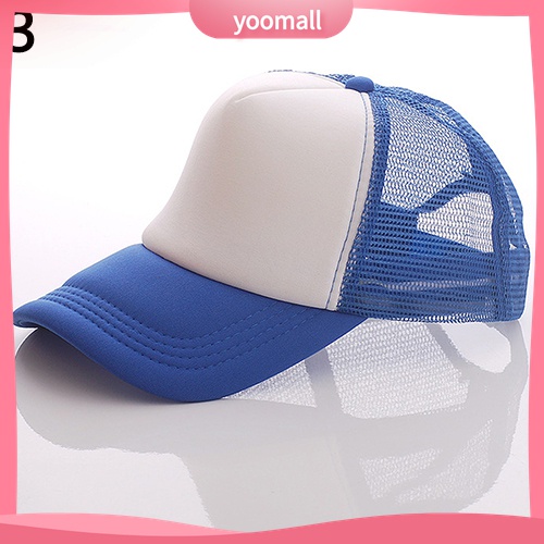 {YO} Mũ Lưỡi Trai Phối Lưới Che Nắng Điều Chỉnh Được Hấp Dẫn Unisex