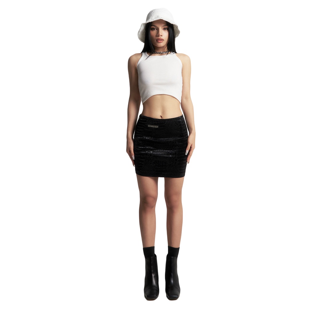 Váy Nữ Bad Habits FAUX LEATHER MINI SKIRT BLACK - LOCAL BRAND CHÍNH HÃNG