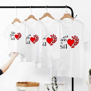 Áo Thun gia Đình 3/4/5 Người,Đồng phục gia đình mẫu Gia Đình Là Số 1