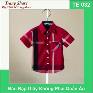 Rập Giấy Áo Sơ Mi Bé Trai TE032