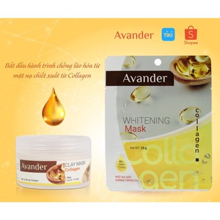 Mặt nạ đất sét Collagen Avander 110g