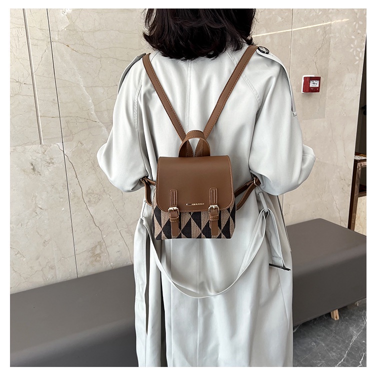 Balo JASMIN NOIR da PU in họa tiết dễ thương cỡ lớn thời trang dành cho nữ