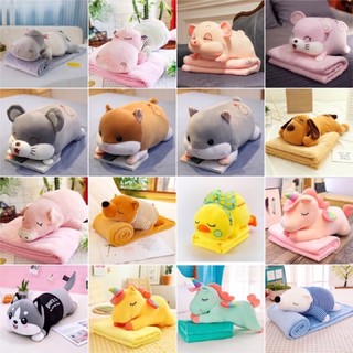 Gấu Bông Có Mền - Chăn Gối Văn Phòng 3in1