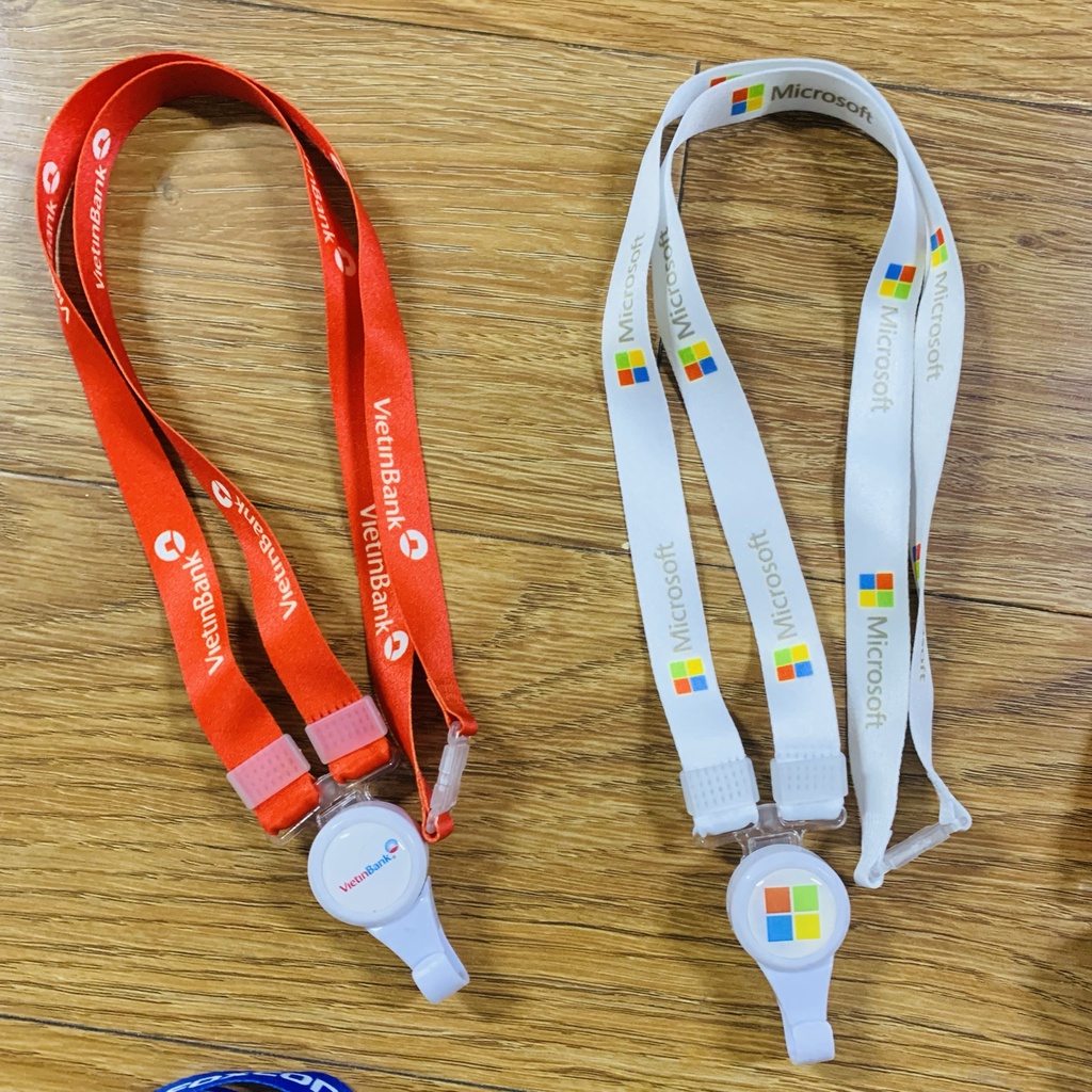 Bộ Dây Đeo Thẻ Thông Minh Chuyên Viên Nhân Viên Ngân Hàng Vpbank, Vietinbank, Techcombank, Vinfast, Vingroup, Microsoft