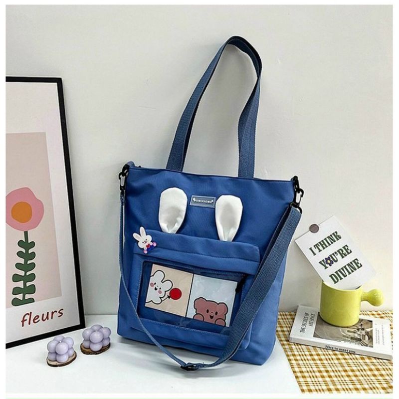 Túi tote vải bố - túi đeo chéo, đeo vai phong cách Hàn Quốc