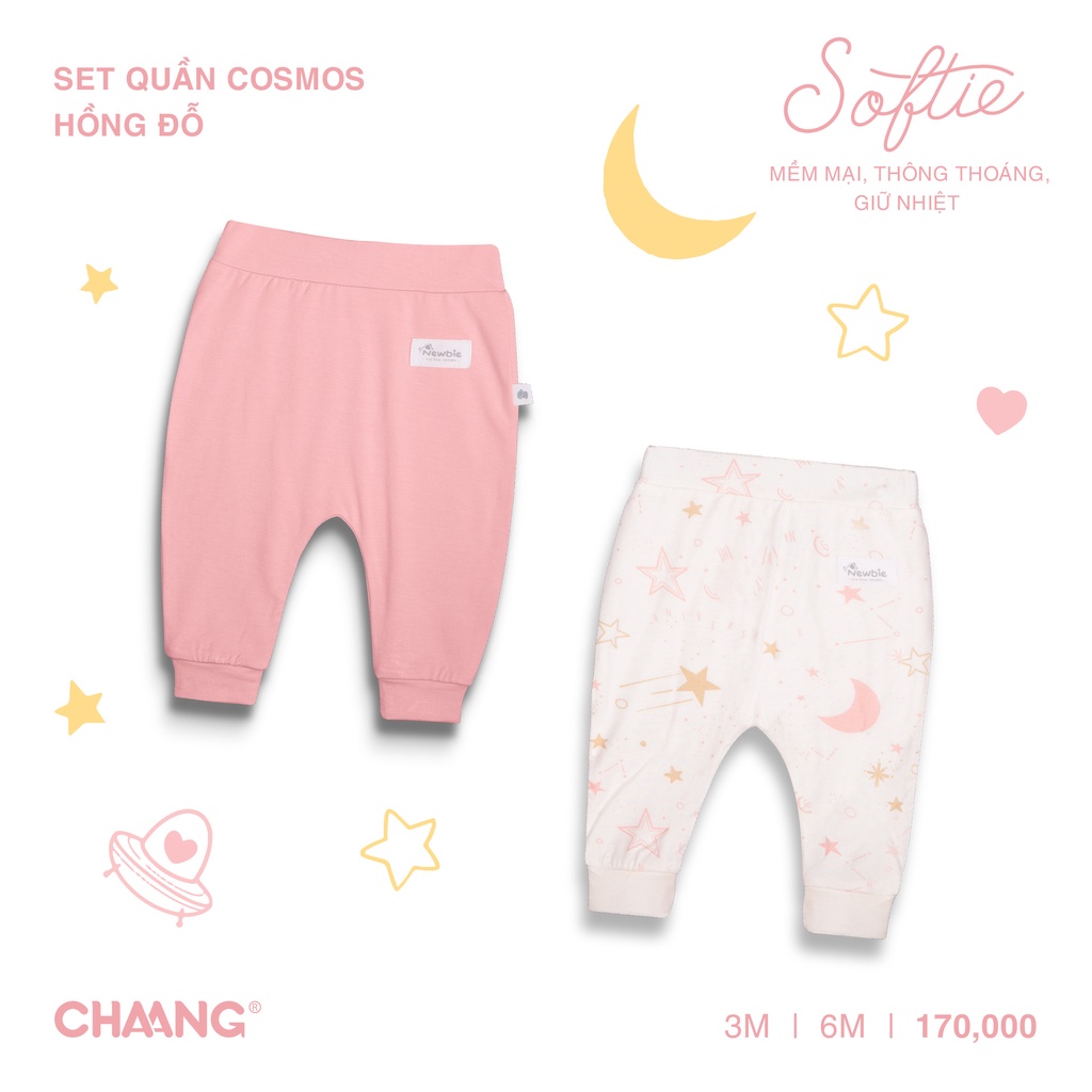 [CHAANG] Set quần dài cho bé Cosmos hồng đỗ