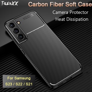 Ốp Điện Thoại tpu Mềm Nhám Siêu Mỏng Tản Nhiệt Bảo Vệ camera Cho samsung galaxy s23 s22 s21 fe plus