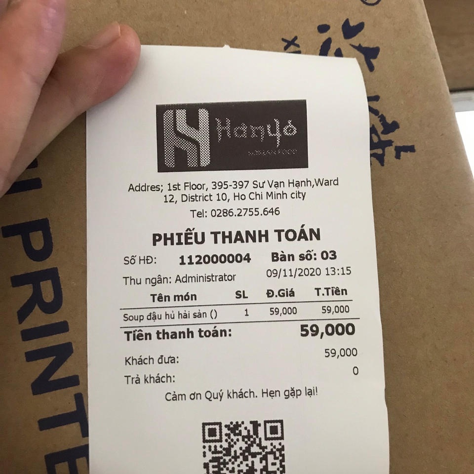 GIẤY IN BILL K57x45 K58x45 Giấy in nhiệt 58m K57mm phi 45