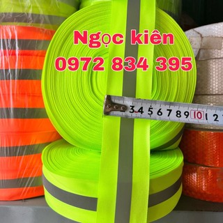 Cuộn vải phản quang 5cm dài 100 mét,dây phản quang