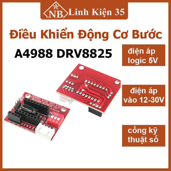 Shield điều khiển mở rộng bảng mạch module động cơ bước A4988 DRV8825