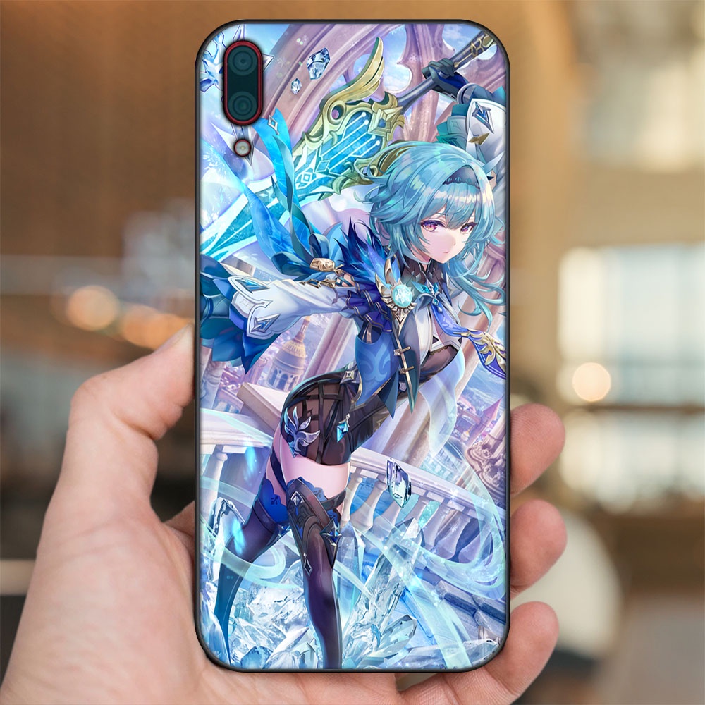 Ốp lưng Huawei Y7 Pro 2019 viền đen in hình Eula Genshin Impact