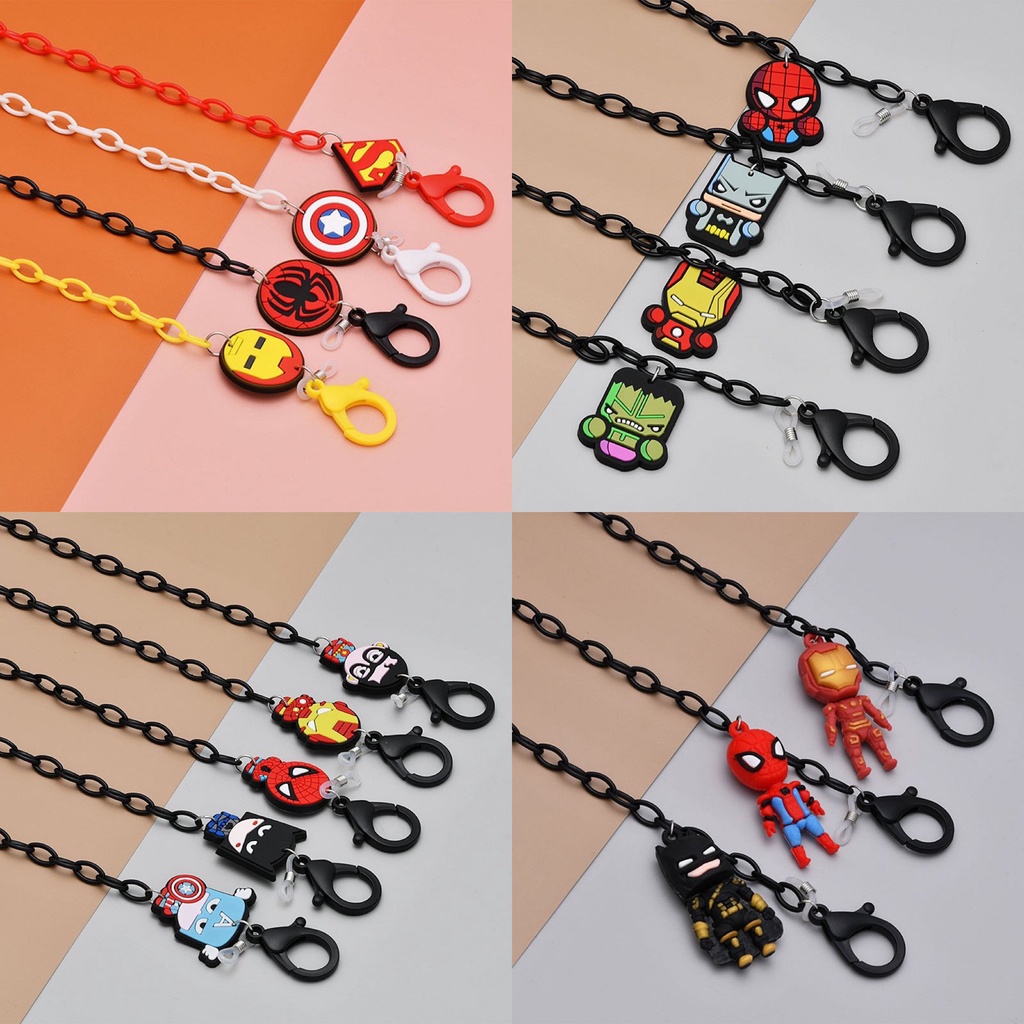 Dây đeo khẩu trang, mắt kính thời trang chống thất lạc - Dây Mắt Xích Hình Siêu Anh Hùng Và Chuột Mickey