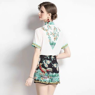 Set bộ Sơ mi hàng Quảng Châu Cao Cấp vải lụa dày