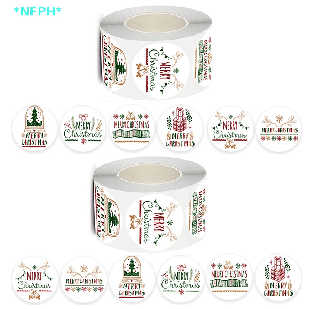 Bộ 500 Miếng Dán Trang Trí Giáng Sinh Tự Dính Mới