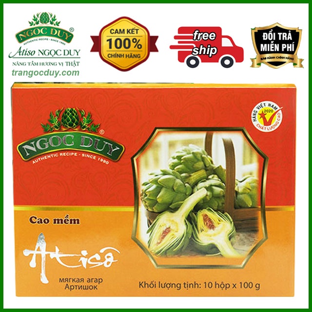 Cao mềm Atiso Đà Lạt loại đặc biệt 1kg Sale 30%