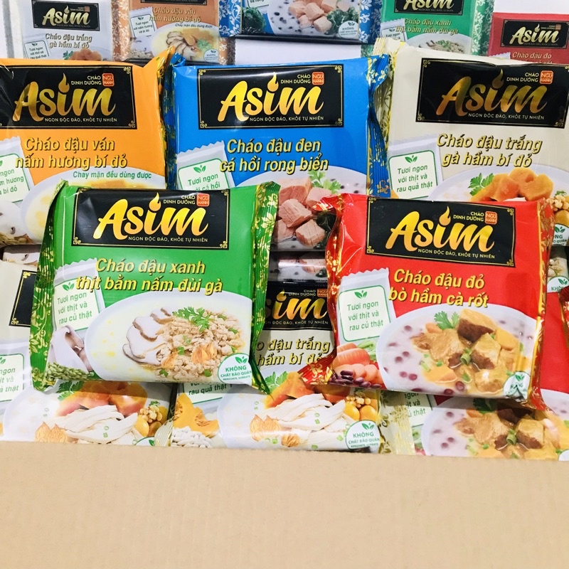 Cháo ăn liền cao cấp ASIM ngũ hành vị đậu