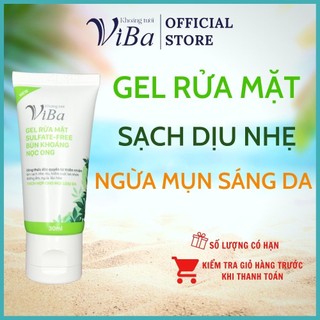 gel rửa mặt viba - Sữa rửa mặt kiểm soát bã nhờn, ngăn ngừa lão hóa, cân bằng hệ sinh thái da không bào mòn da.
