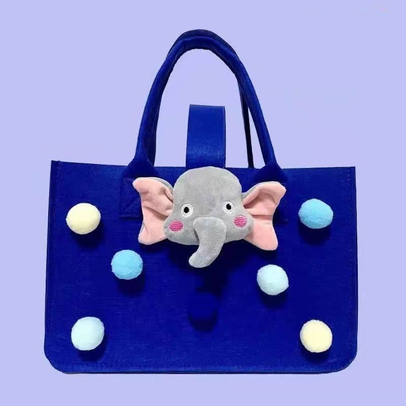 Túi Tote Vải Nỉ Sức Chứa Lớn Cảm Giác Hoạt Hình Cao Cấp Dùng Làm Quà Tặng Sinh Nhật Cho Nữ