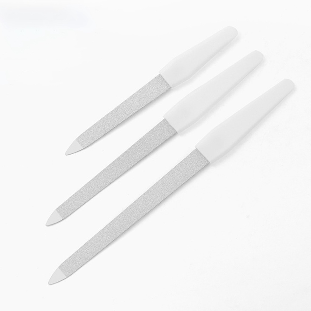 Dụng Cụ Dũa Móng Hai Đầu Chống Trượt 2 Trong 1 Bằng Thép Không Gỉ