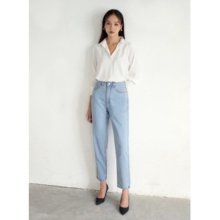 Olv - quần high waist cropped jeans
