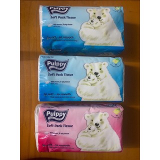 Khăn giấy rút Pulppy 180 tờ x 3 gói
