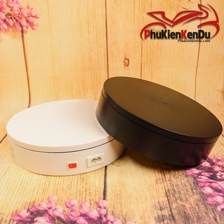 Bàn xoay, đế xoay 360, size 16cm, tải 10kg, xoay mô hình, xoay kính mát, dùng ĐIỆN - COMXIM
