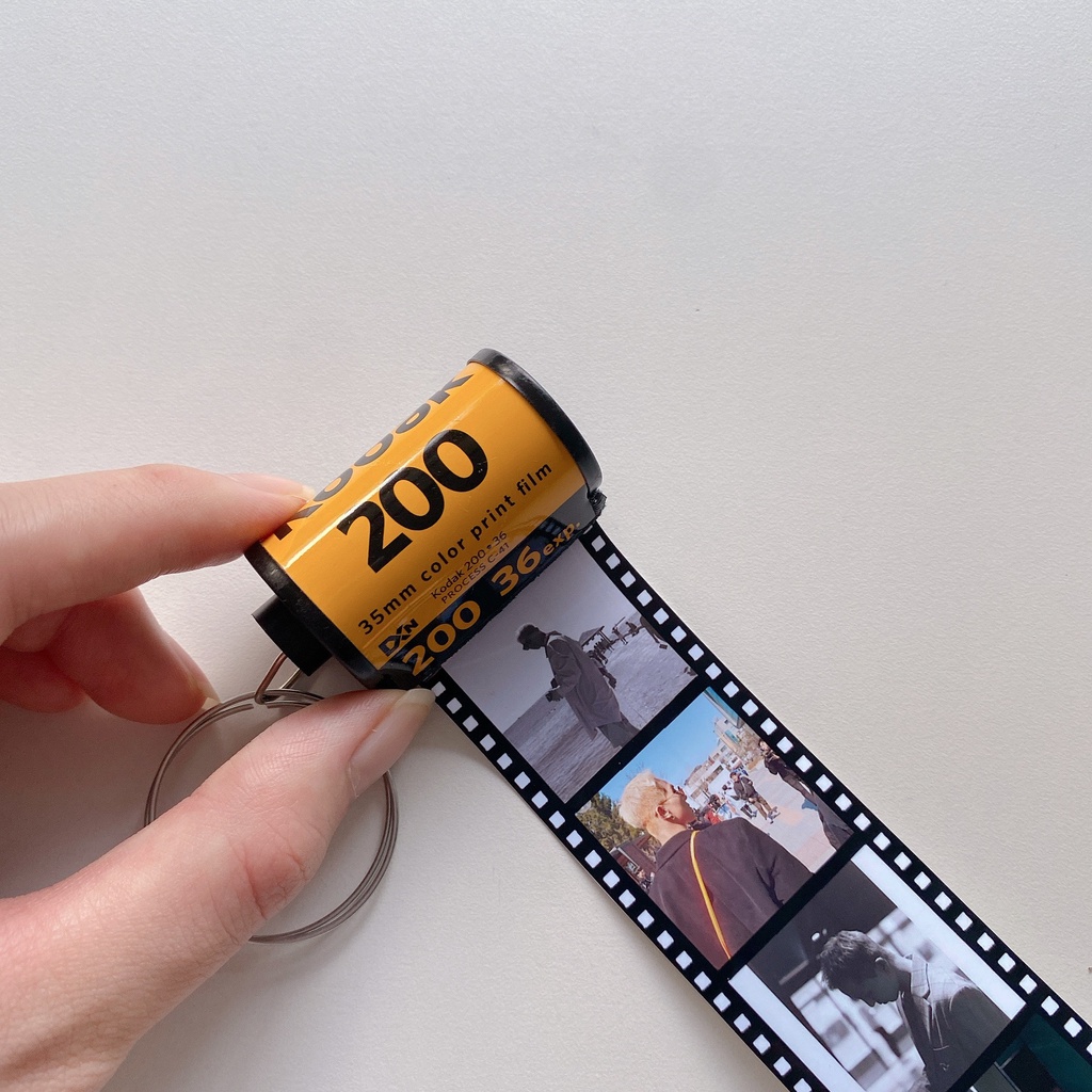 Keychain/ Móc khoá cuộn film handmade in hình theo yêu cầu