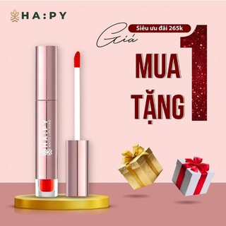 Son ha:py matte lipcream - son kem lì cao cấp mua 1 tặng 1 chính hãng