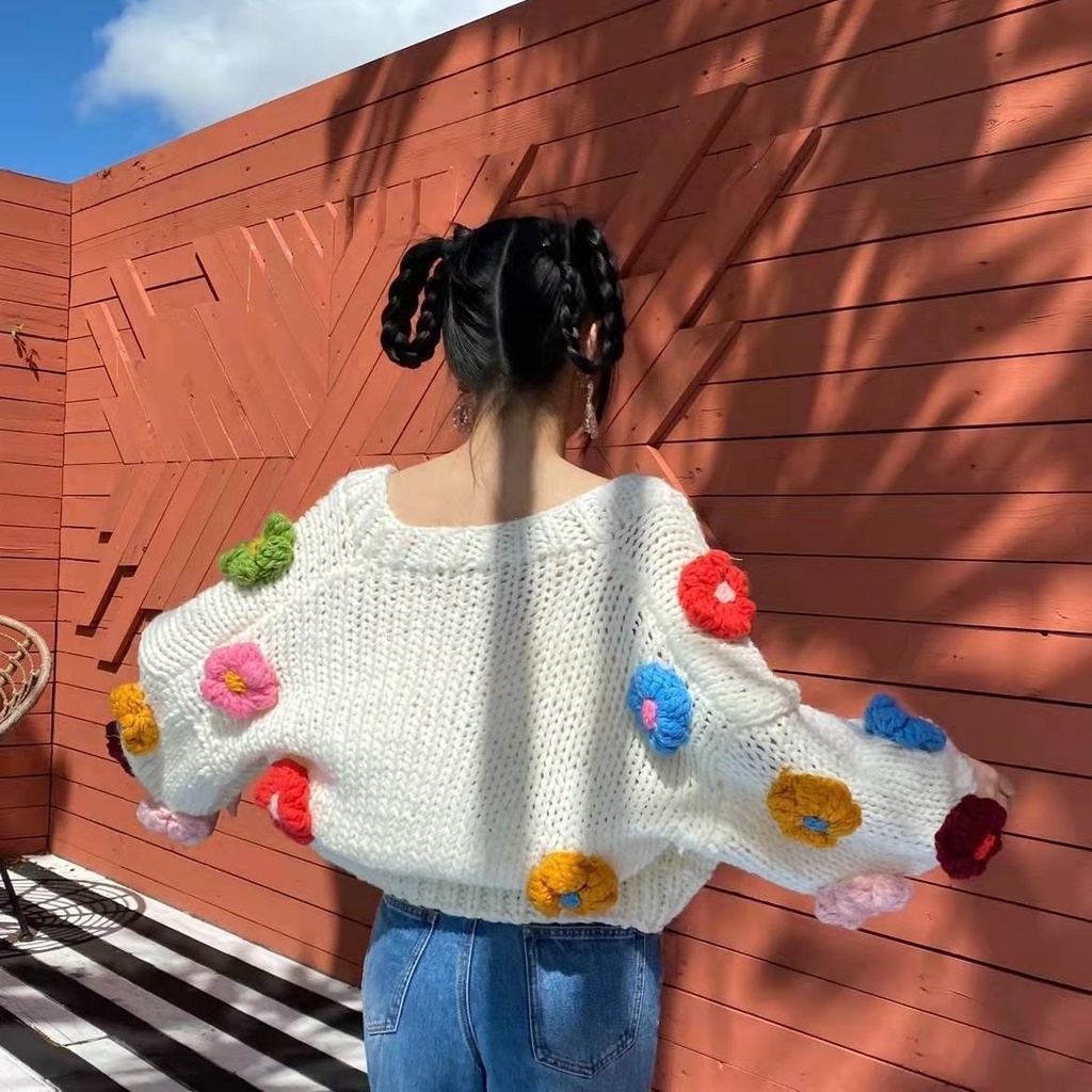 K Áo Sweater Dệt Kim Ba Chiều Phong Cách Mới Mùa Thu Đông Dễ Phối Đồ La