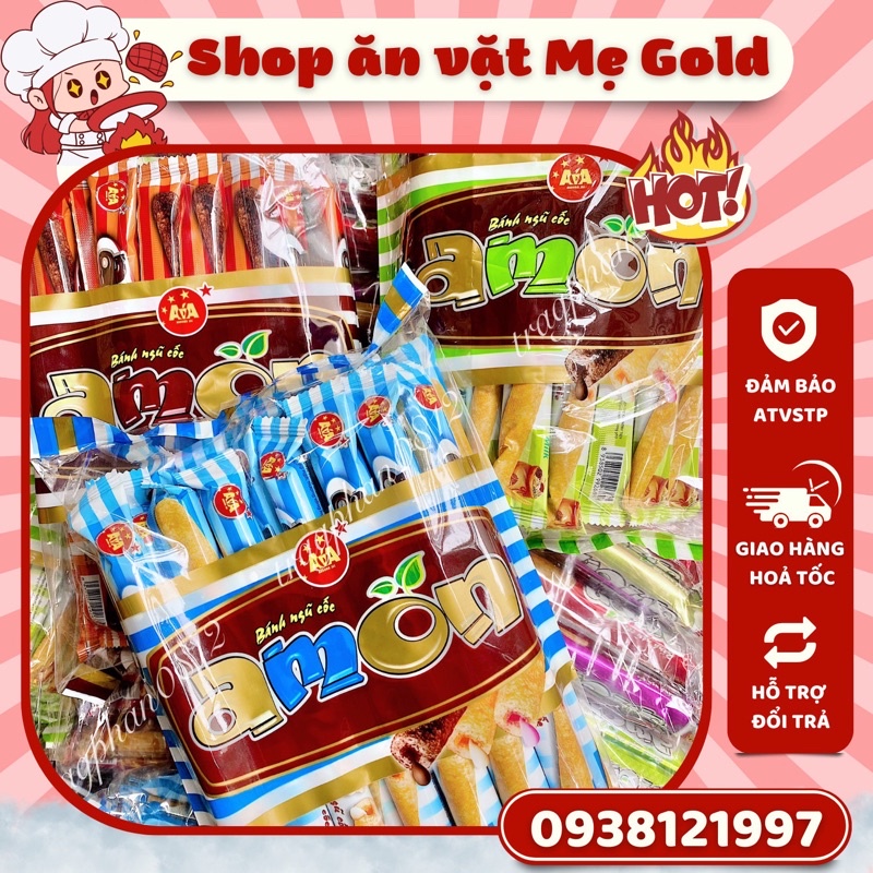 Bánh ngũ cốc nhân kem sữa Amon các vị