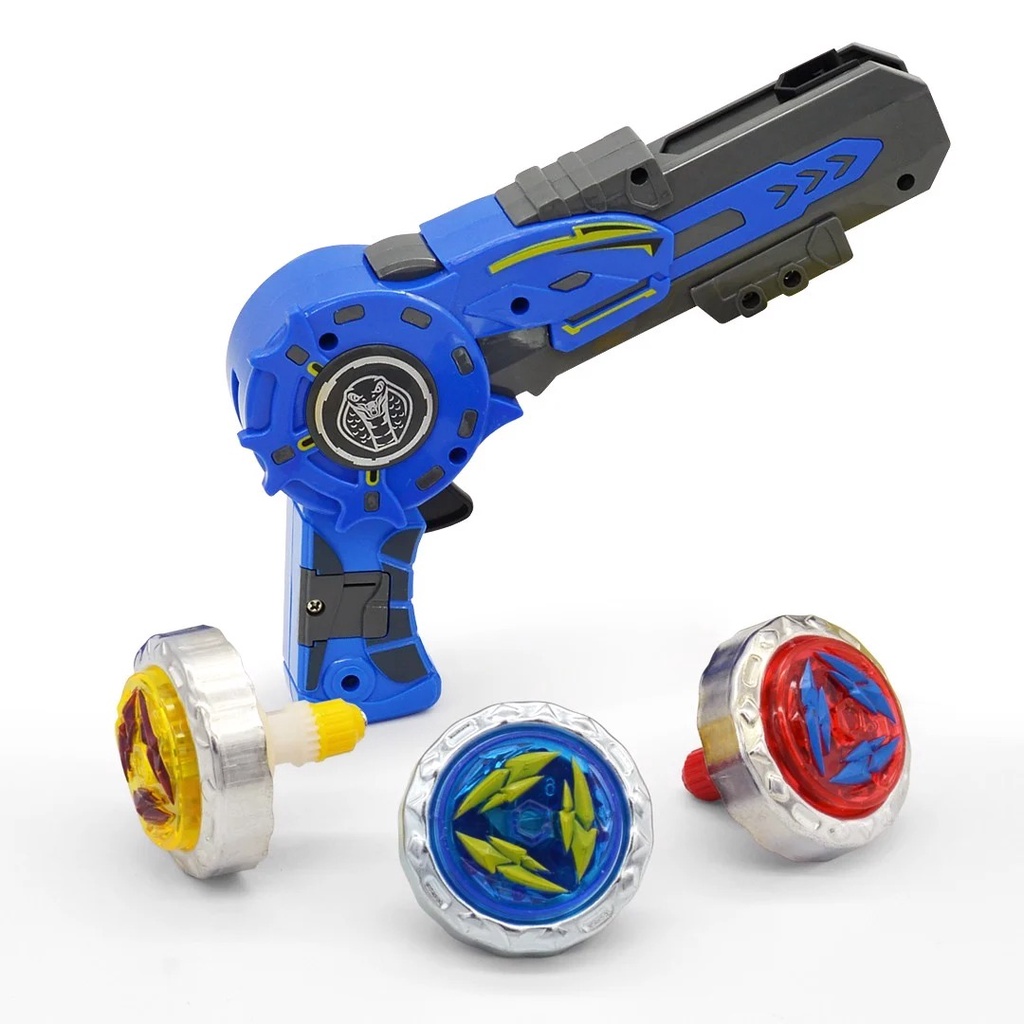 Đồ chơi DuKa: Con Quay Chiến Binh Ánh Sáng - Vũ Điệu Huyền Thoại 3 Con Quay (xanh) DK81132